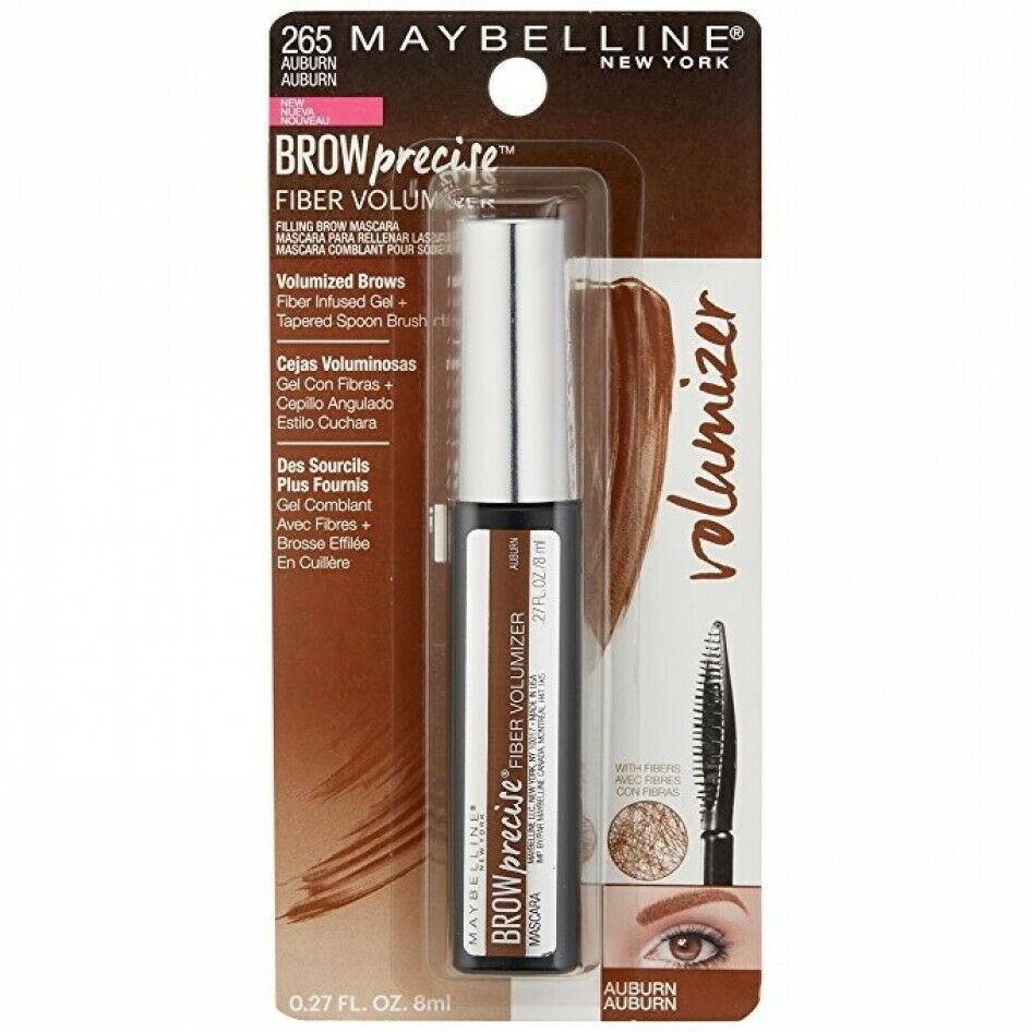 Maybelline Brow Precise Fiber Volumizer Eyebrow Mascara, 265 Auburn - ADDROS.COM